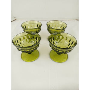 Vintage Indiana Glass Whitehall Sherbet Dish Set of 4